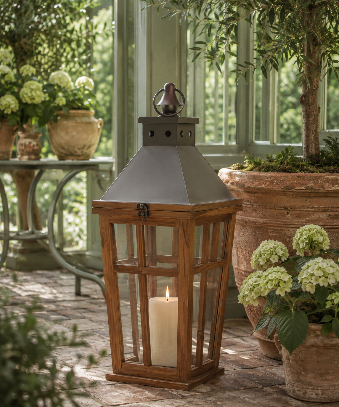 The Wycliffe Wood & Iron Estate Lanterns | Set of 2