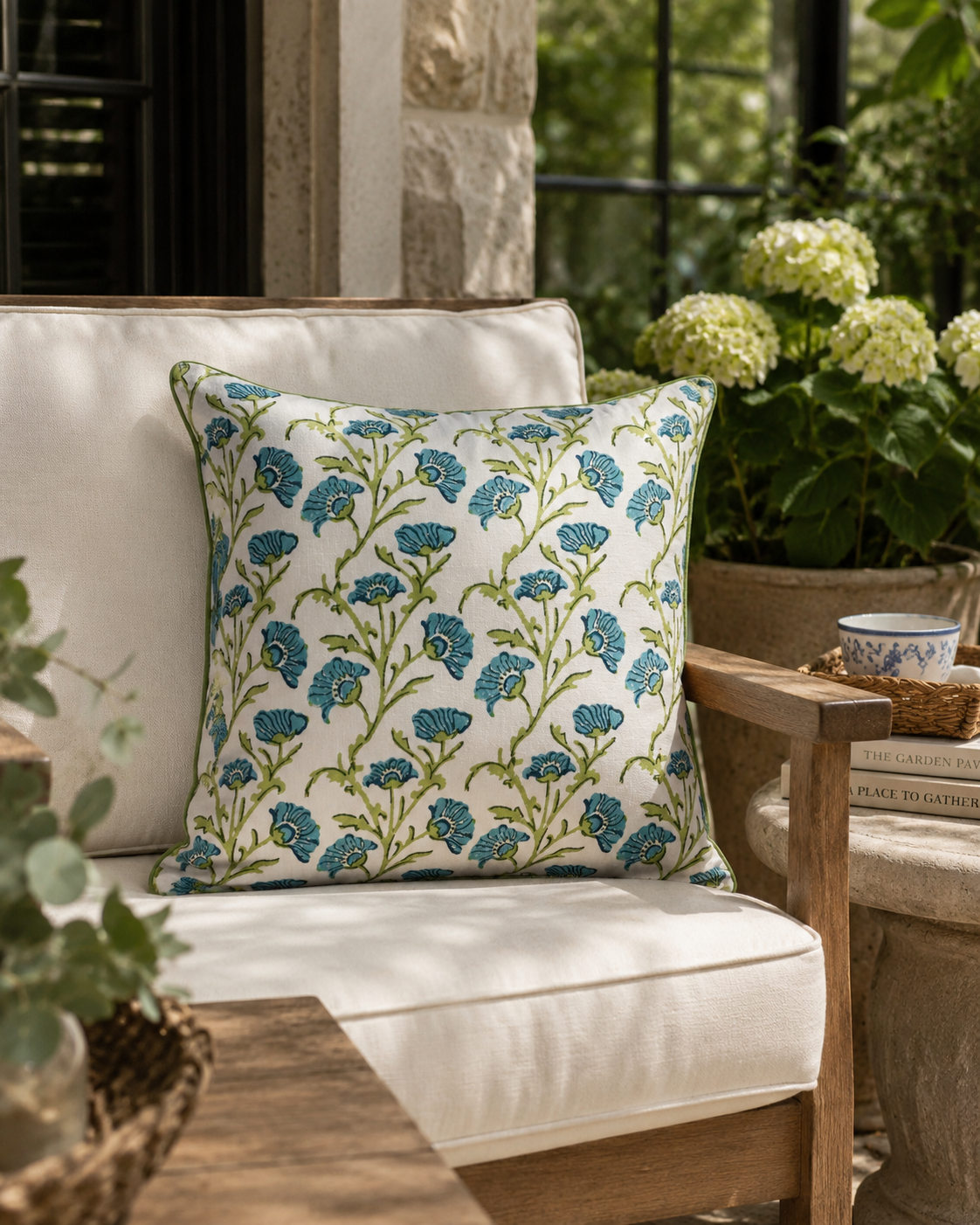 The Garden Pavilion Gulmohar Linen Pillow Cover