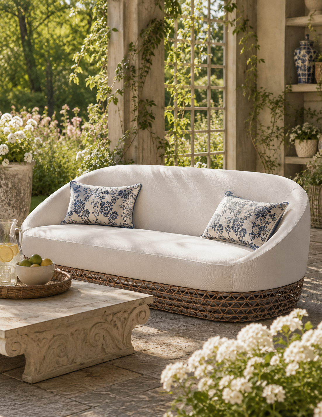 The Ashbourne Woven Outdoor Lounge Sofa