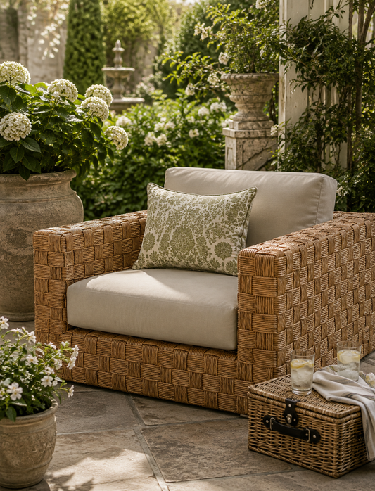 The Garden Pavilion Wicker Armchair