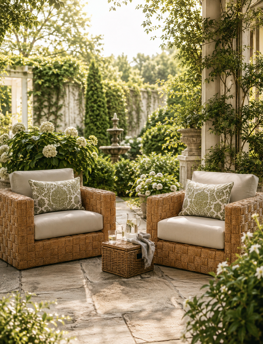 The Garden Pavilion Wicker Armchair