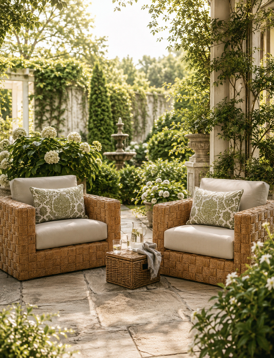 The Garden Pavilion Wicker Armchair