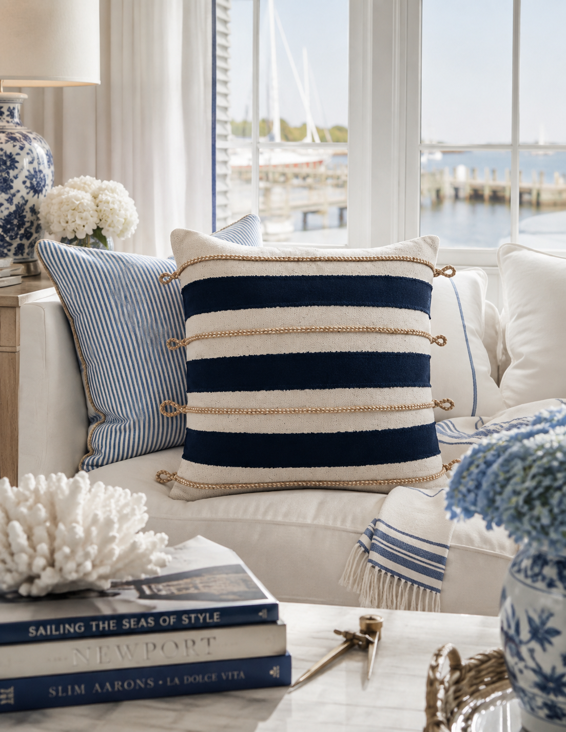 The Mariner Rope Knot Throw Pillow