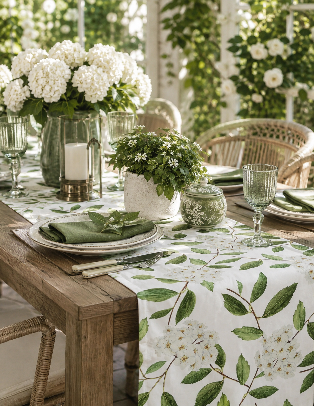 The Elderflower Blossom Table Runner