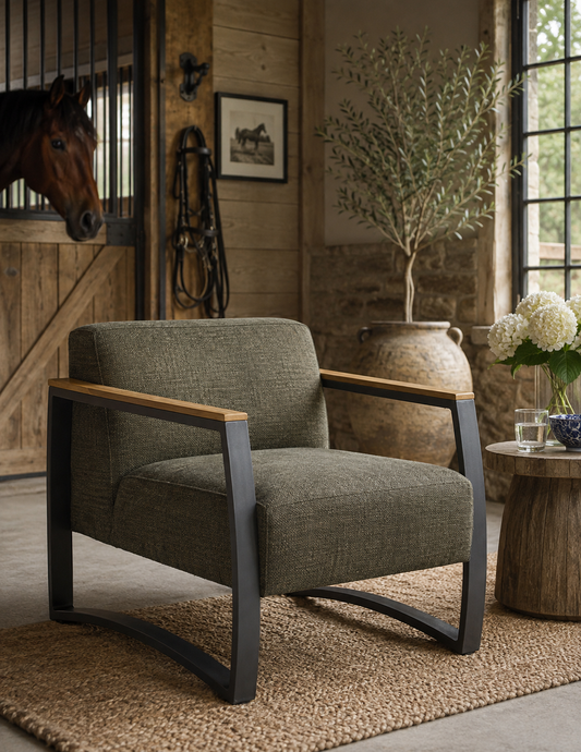 The Hartwell Outdoor Aluminum Lounge Armchair