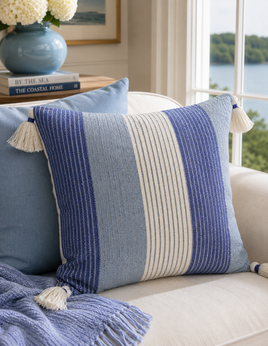 Handwoven Decorative Throw Pillow 20"x20"
