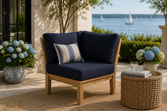 Seabrook Outdoor Teak Corner Chair