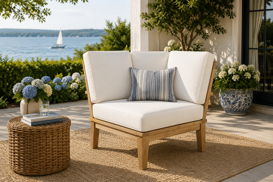 Seabrook Outdoor Teak Corner Chair