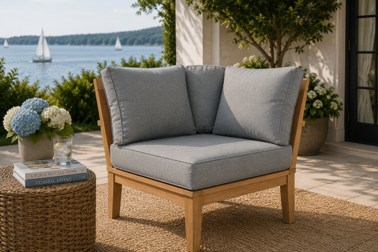 Seabrook Outdoor Teak Corner Chair