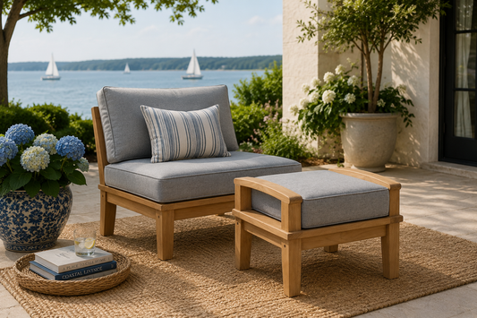 Seabrook Outdoor Teak Ottoman