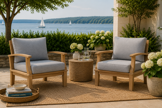 Seabrook Outdoor Teak Armchair Set