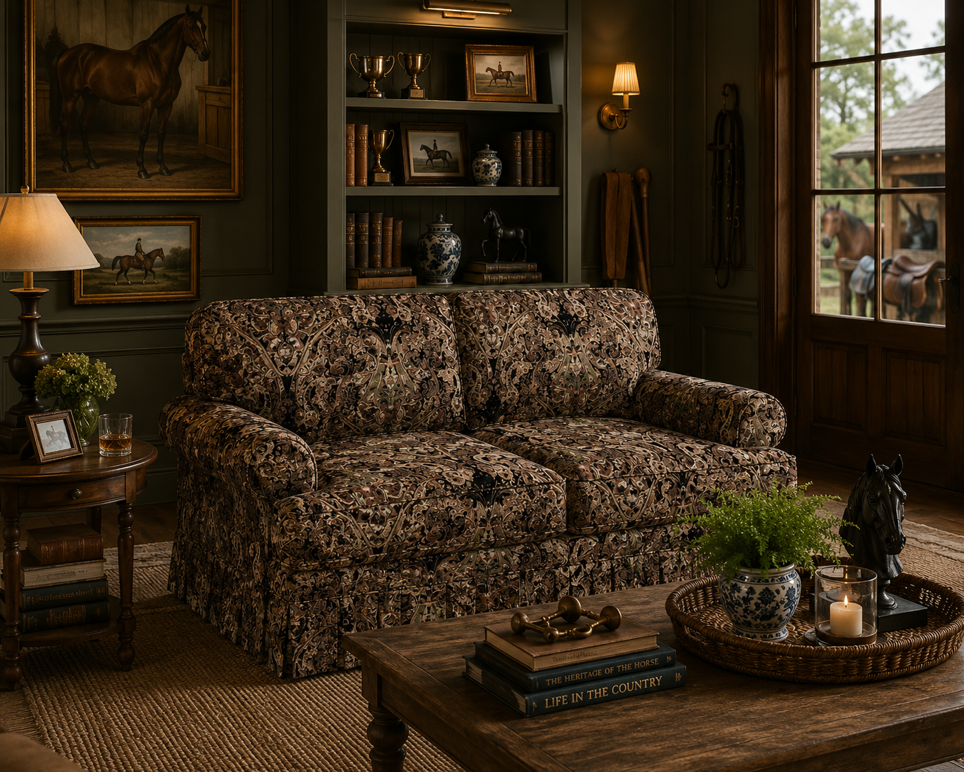 The Devon Slipcovered Rolled Arm Sofa