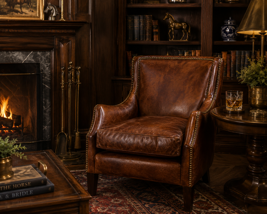 Ashbourne Heritage Leather Club Chair