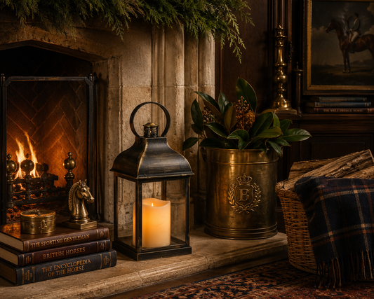 Ashford European LED Fireplace Lantern