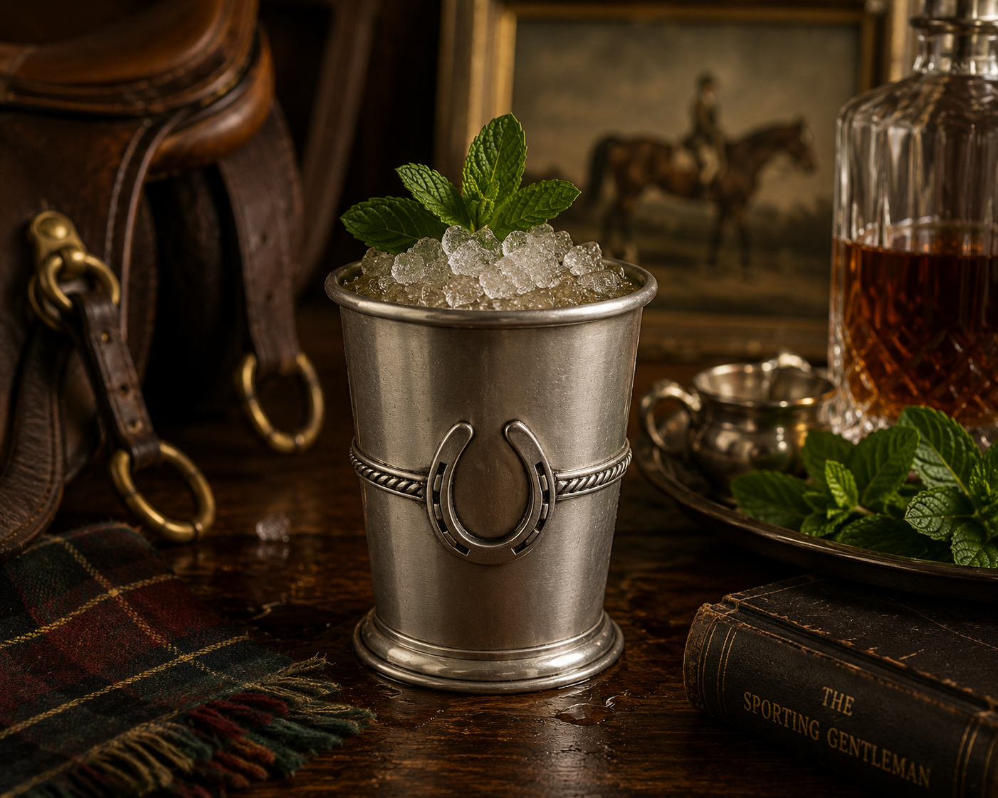 The Ashbourne Equestrian Pewter Mint Julep Cup