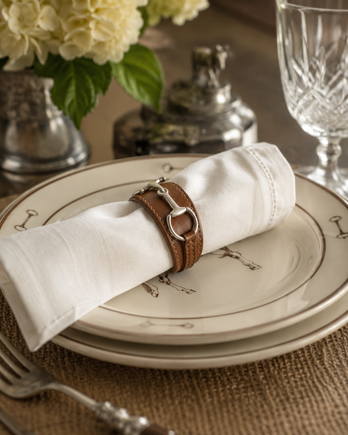 The Ashbourne Bit Vegan Leather Napkin Ring