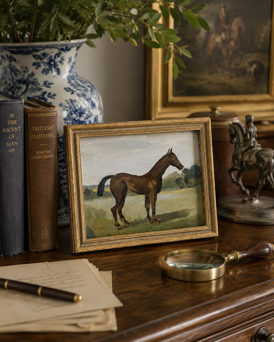 Before the Race by Dana Gibson | Original Hand-Painted Equestrian Artwork