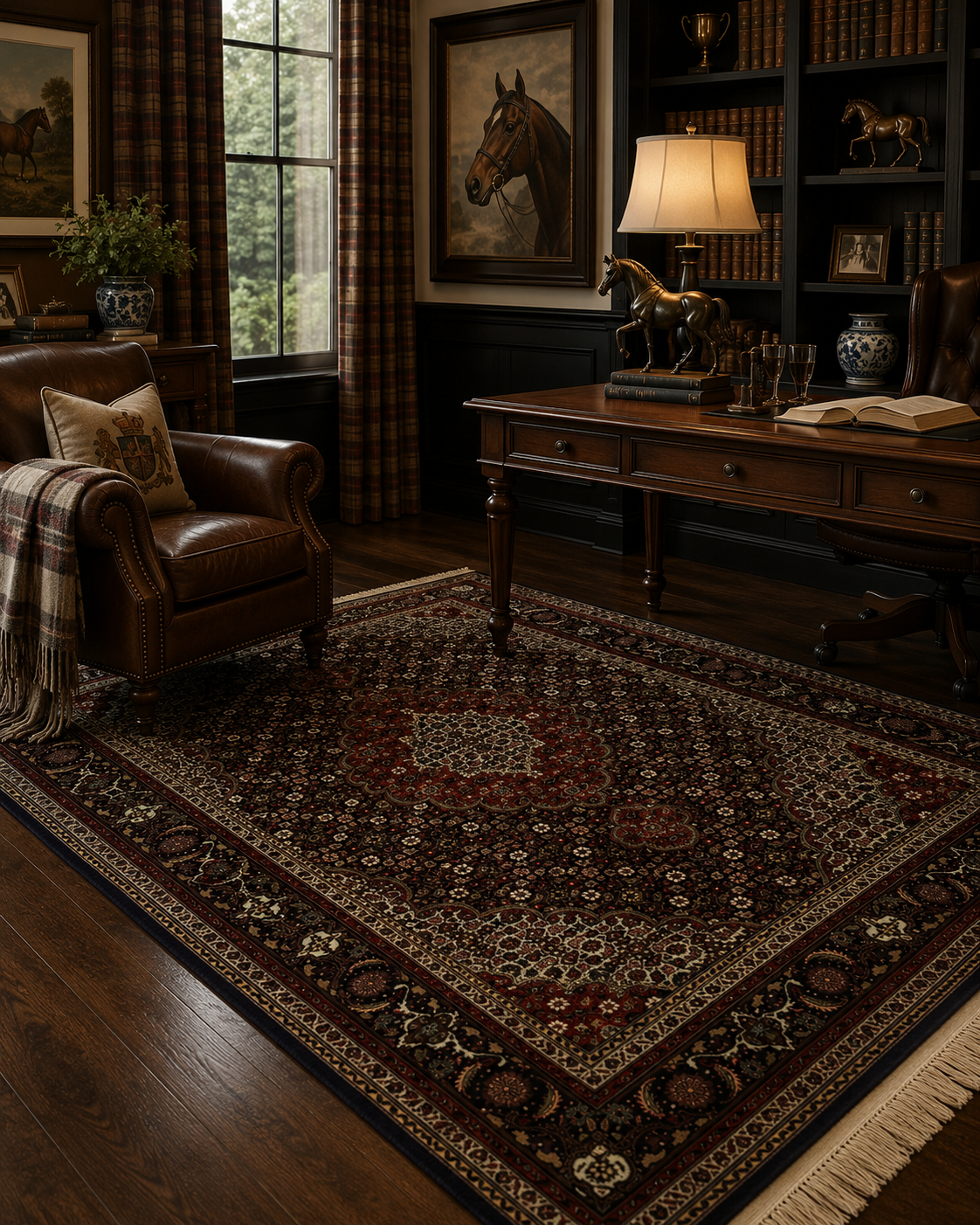 Ashford Hand-Knotted Persian Tabriz Wool Rug
