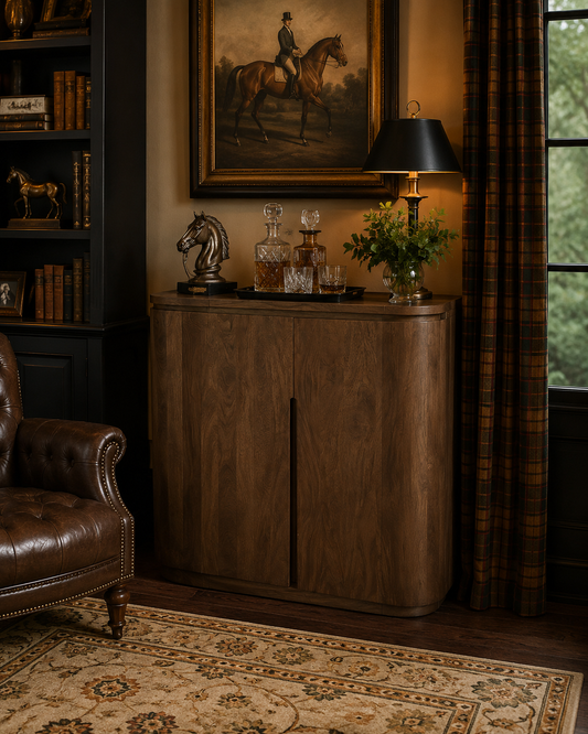 The Ashbourne Mango Wood Bar Cabinet