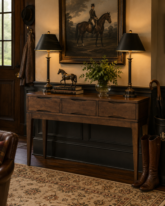 The Ashbourne Handcrafted Console Table
