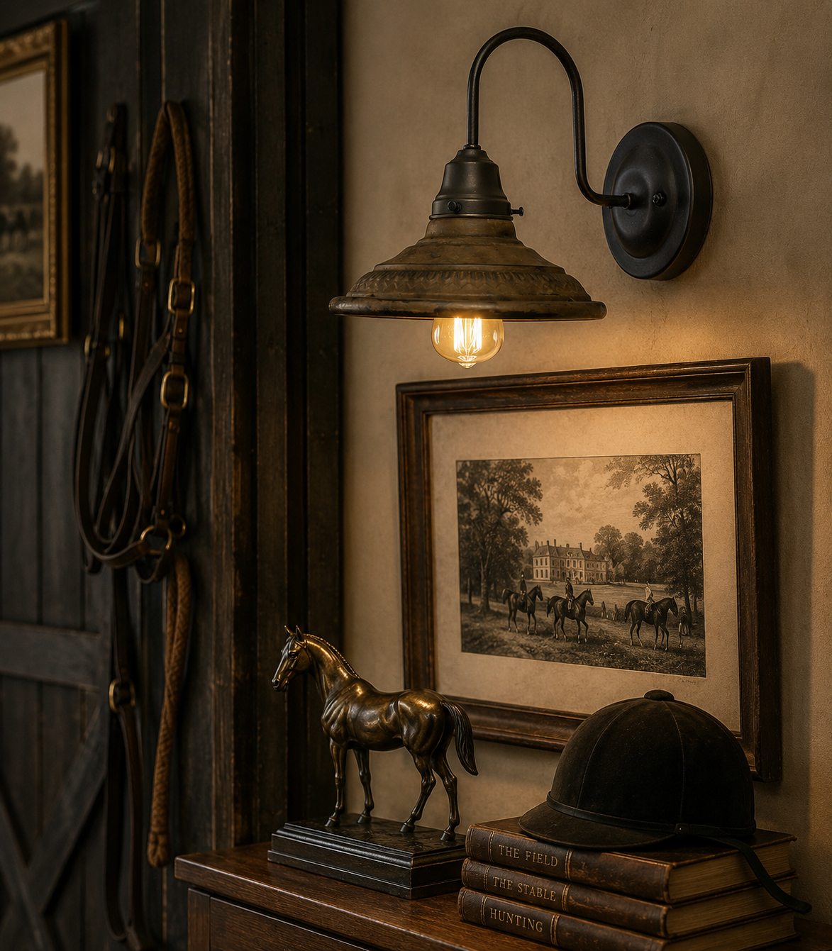 The Blacksmith Rustic Industrial Wall Sconce