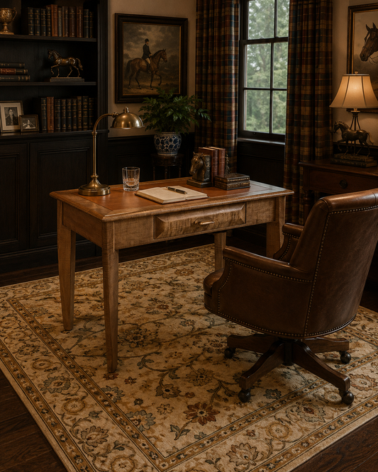 Handcrafted Leather Top Heirloom Writing Desk
