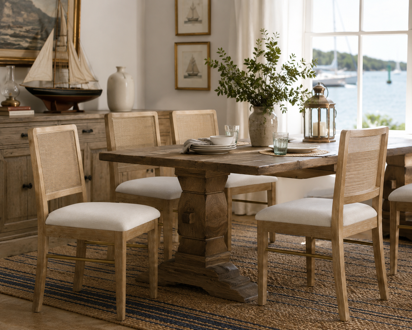 The Newport Cane Back Dining Chair