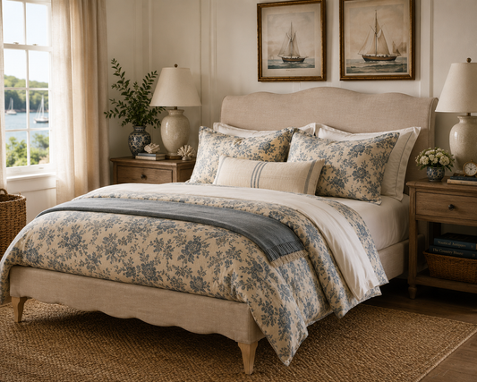 The Beaumont Linen Upholstered Bed
