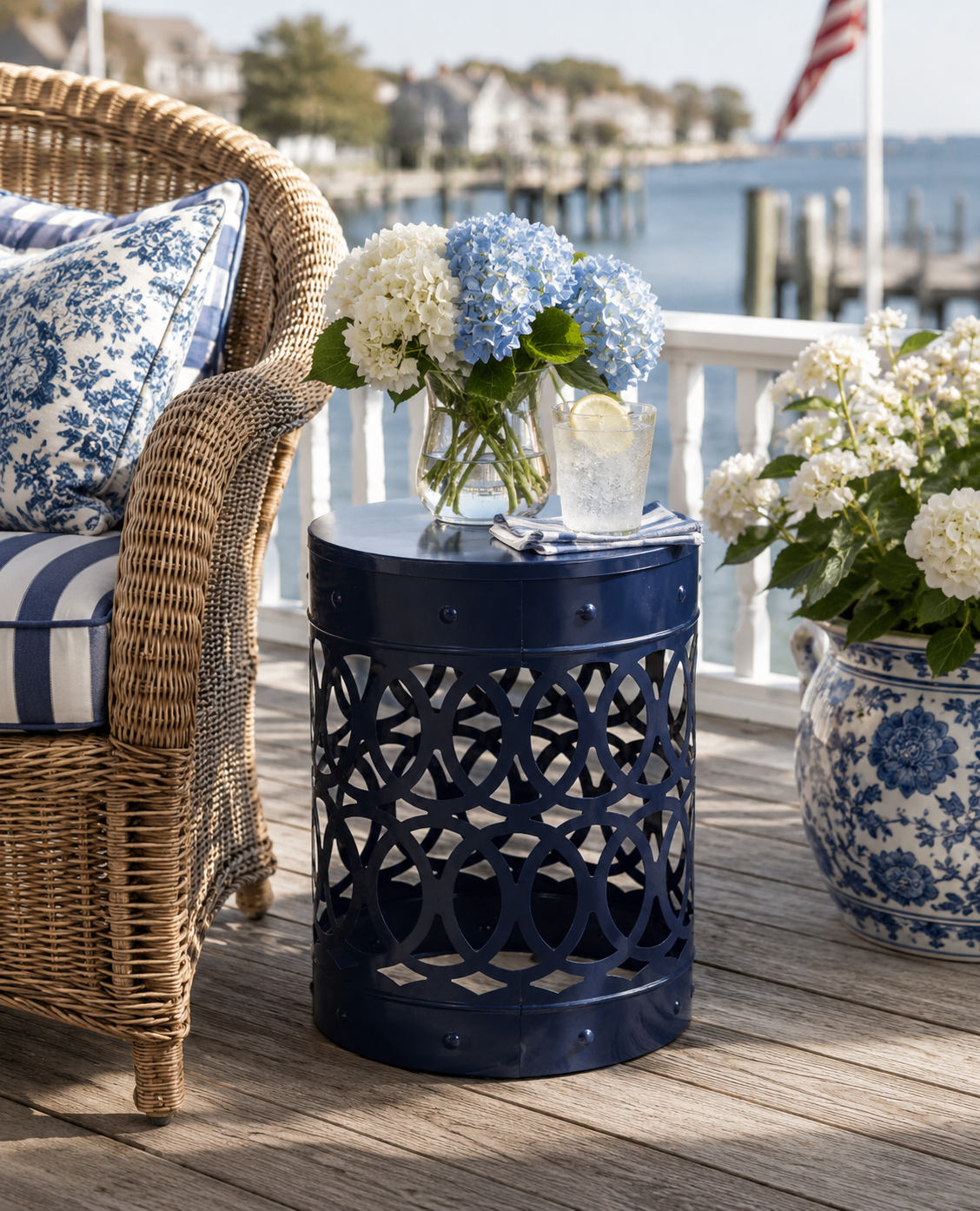 The Ashford Garden Lattice Outdoor Accent Table