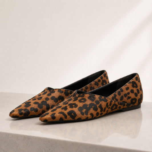Toteme The Everyday Leopard Pony Hair Flats