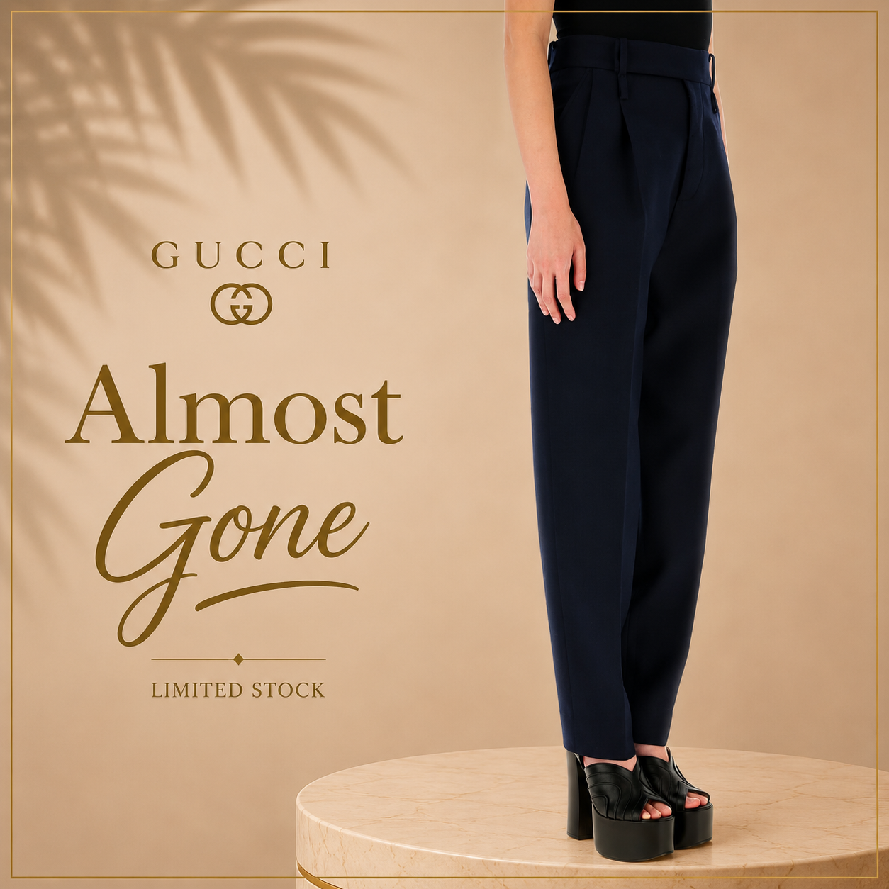 Gucci Midnight Blue Cashmere Trousers