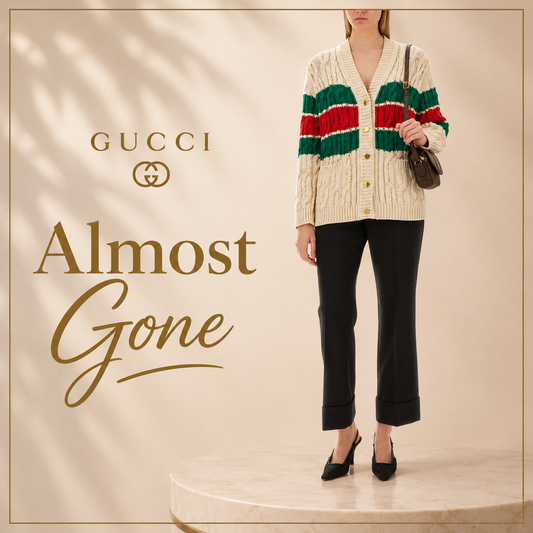 Gucci Black Wide-Leg Wool Trousers