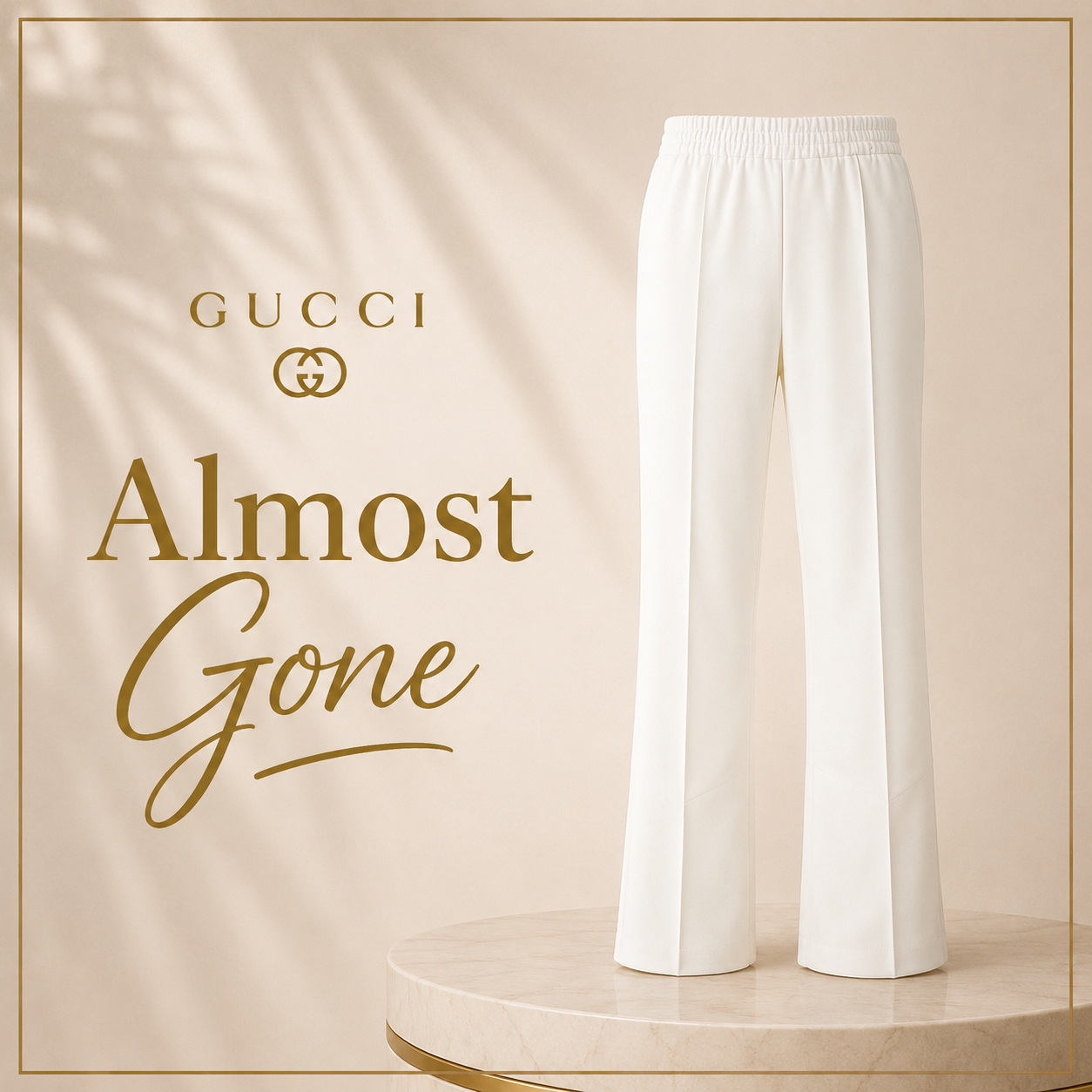 Gucci White Relaxed-Fit Tech Fabric Pants