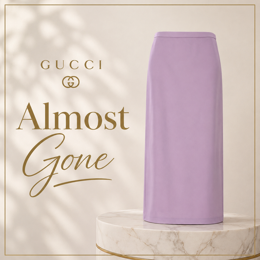 Gucci Lilac Crepe Midi Skirt