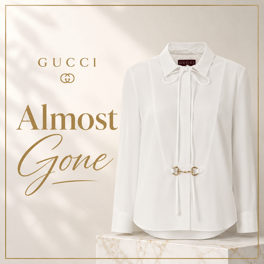 Gucci White Cotton Poplin Shirt