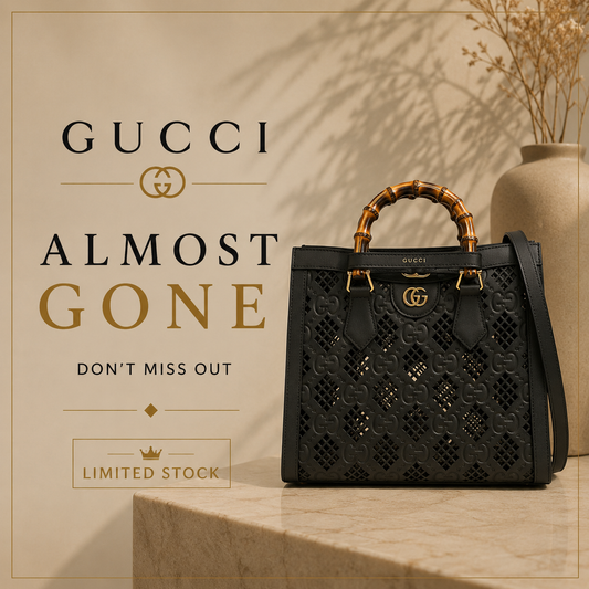 Gucci Bamboo Leather Tote Bag – Black