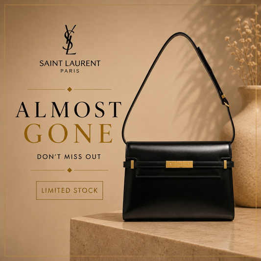 Saint Laurent Leather Shoulder Bag – Black