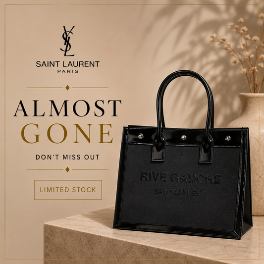 Saint Laurent Patent Mesh Tote Bag – Jet Black