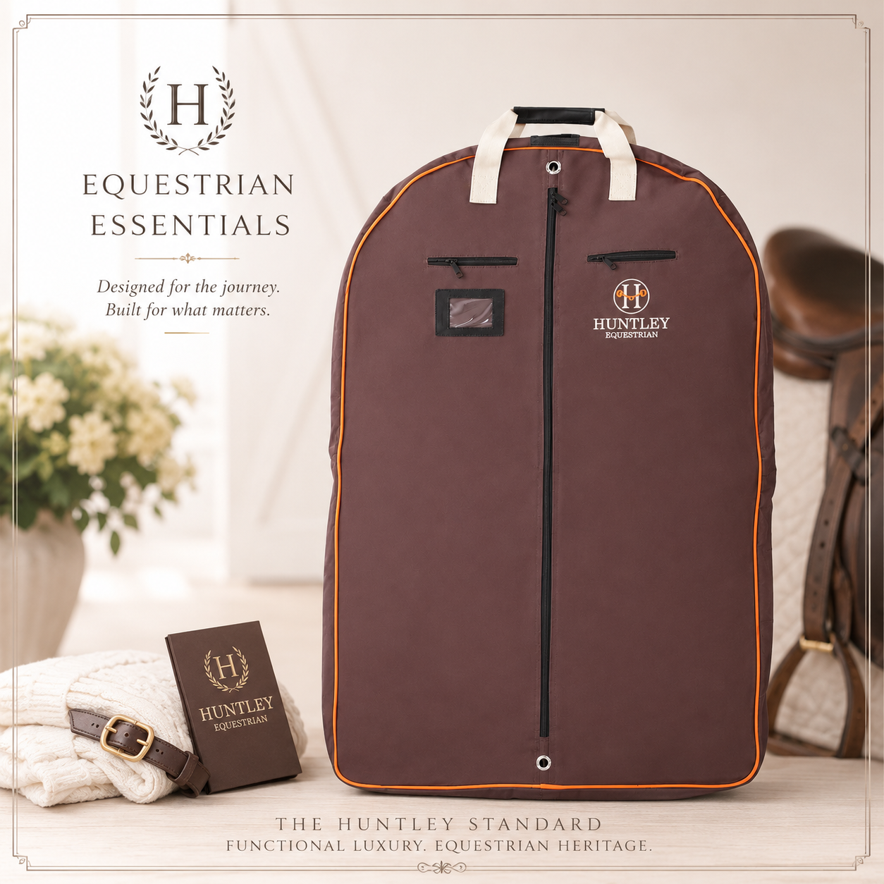 The Huntley Deluxe Equestrian Carry-On Garment Bag