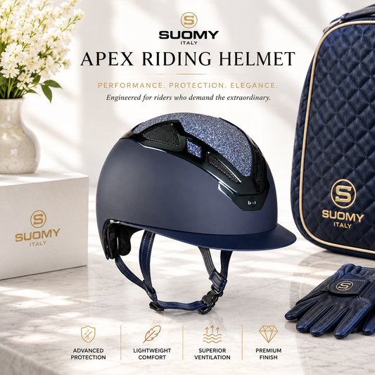 Suomy Apex Riding Helmet – Bling Bling Blue Navy