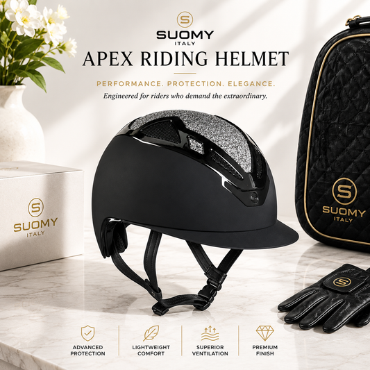 Suomy Apex Riding Helmet – Bling Bling Black