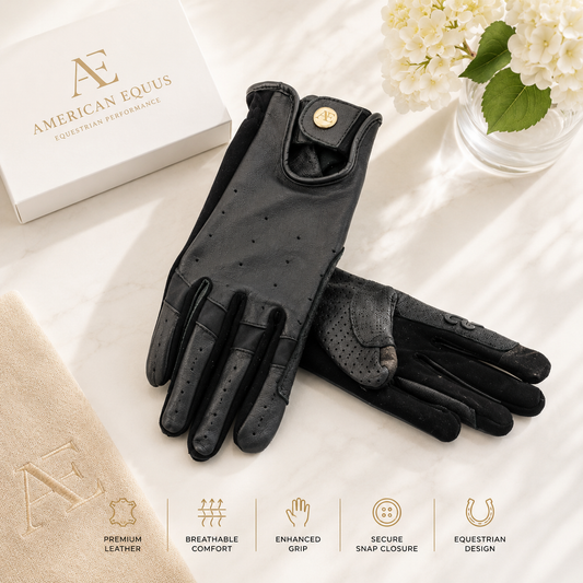 American Equus Hunter Luxe Equestrian Riding Gloves