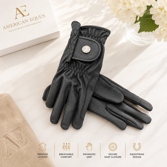 American Equus Hunter Grand Signature Equestrian Riding Gloves