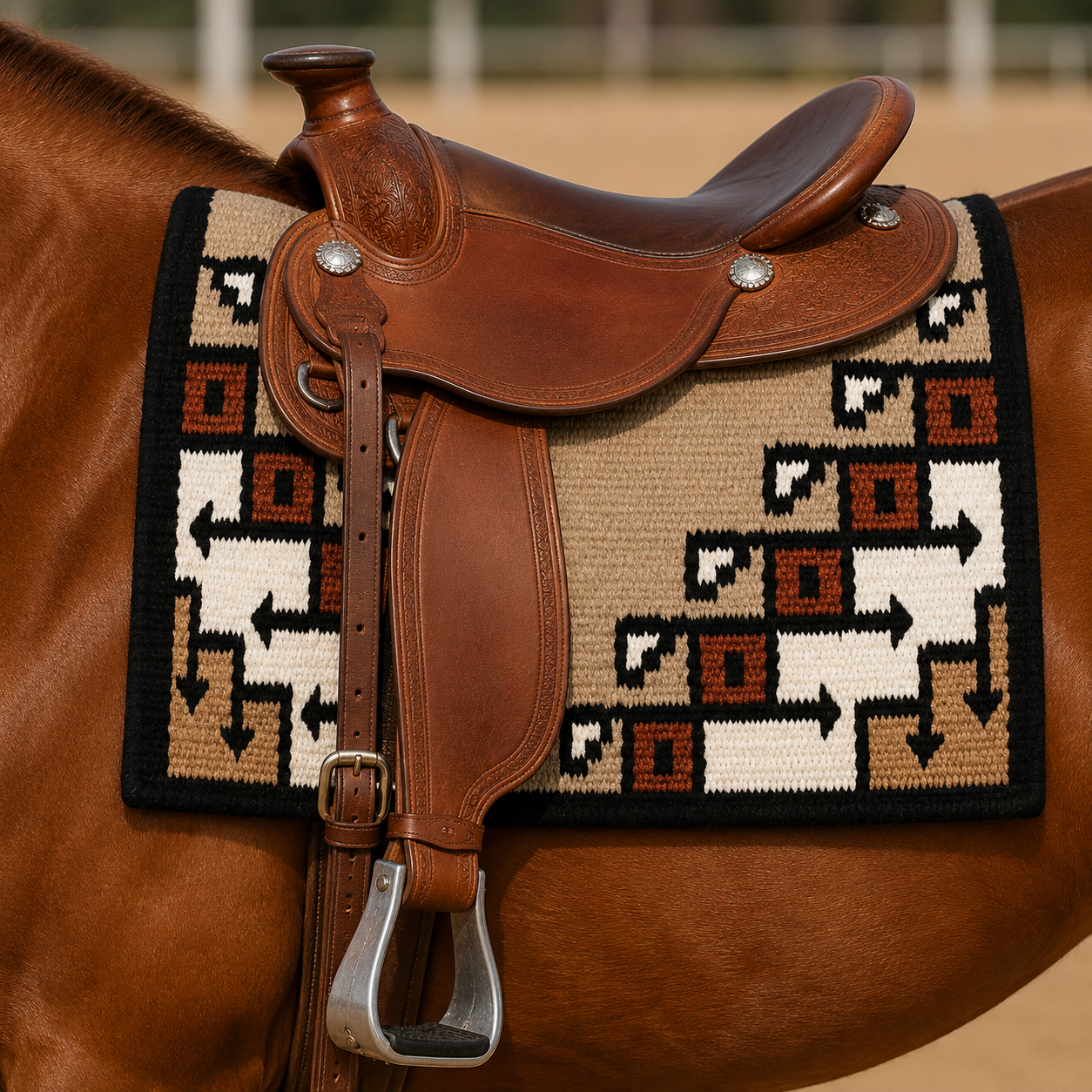 New Pueblo 38X34 NEW ZEALAND WOOL SADDLE BLANKET