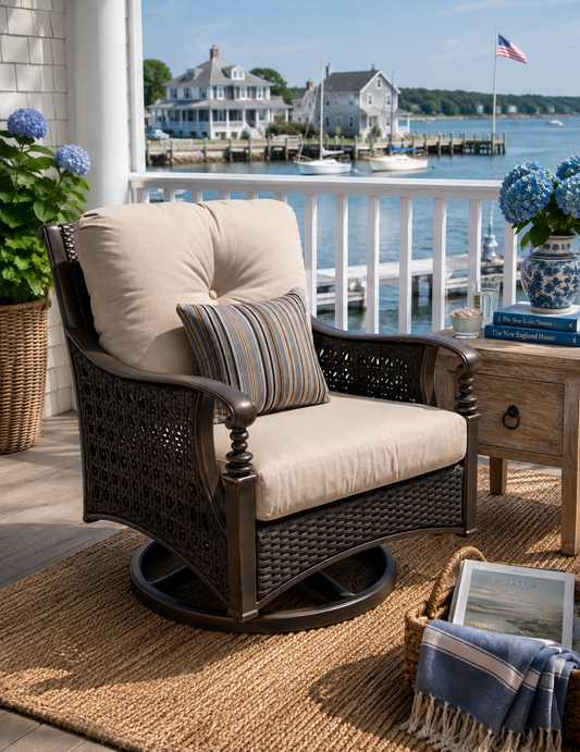 Monterey All-Weather Swivel Rocking Club Chair