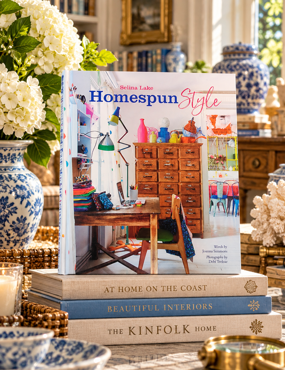 Selina Lake Homespun Style HB book featuring Beautiful Homes Around the World