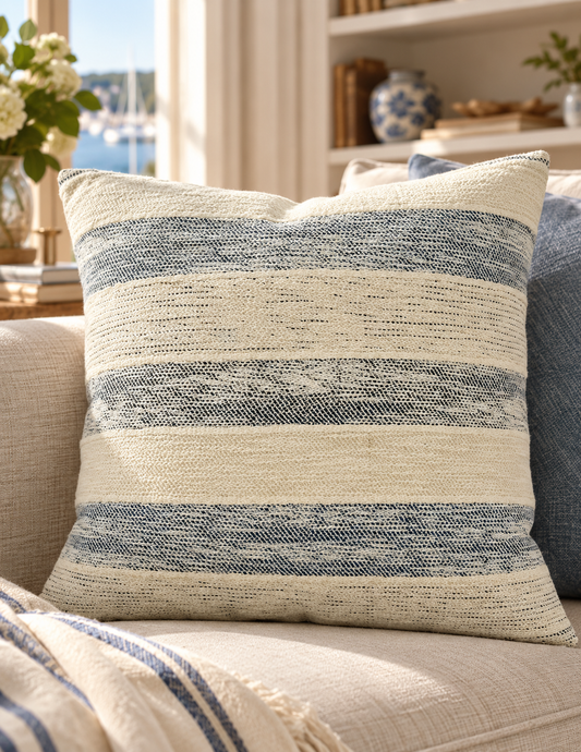 The Seabrook Woven Stripe Pillow