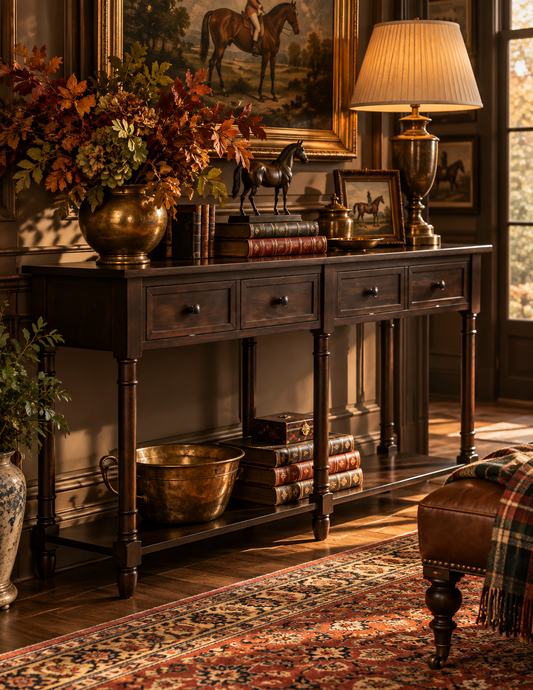 The Ashcombe Equestrian Console Table
