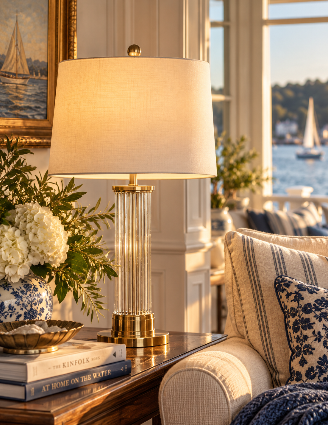 The Ashford Fluted Glass Table Lamp