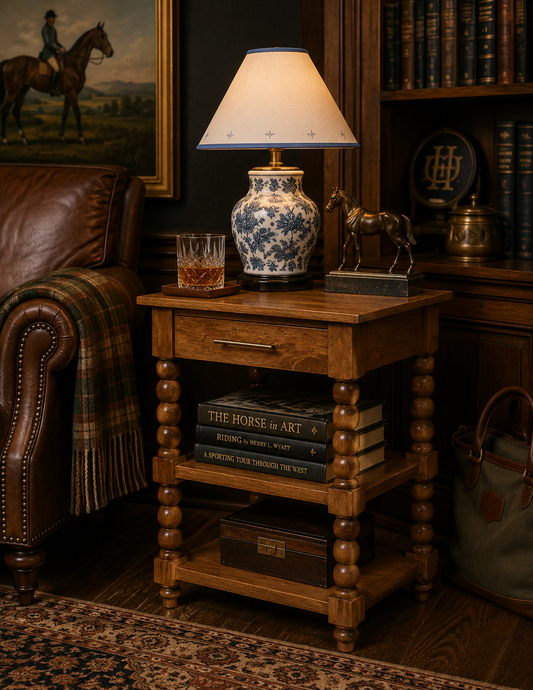 Heritage Barley Twist Solid Wood Side Table